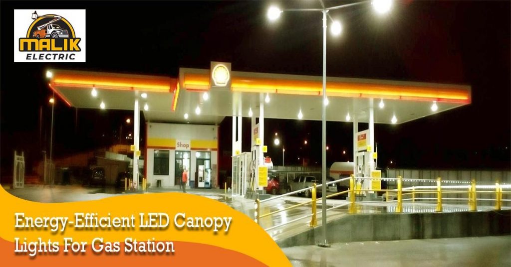 LED Canopy Lights for Gas Station Chicago IL